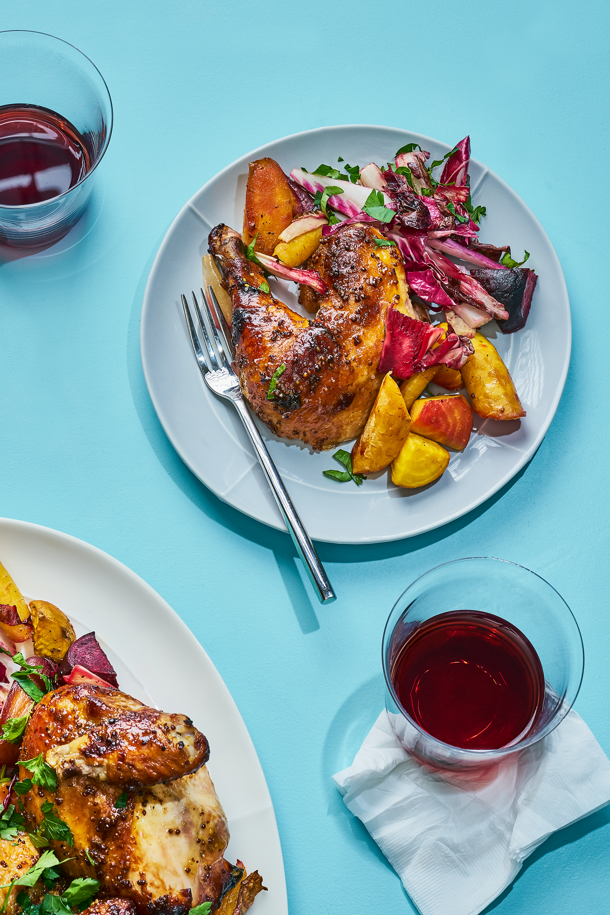 Hot Mustard Glazed Chicken and a Red Wine Pairing