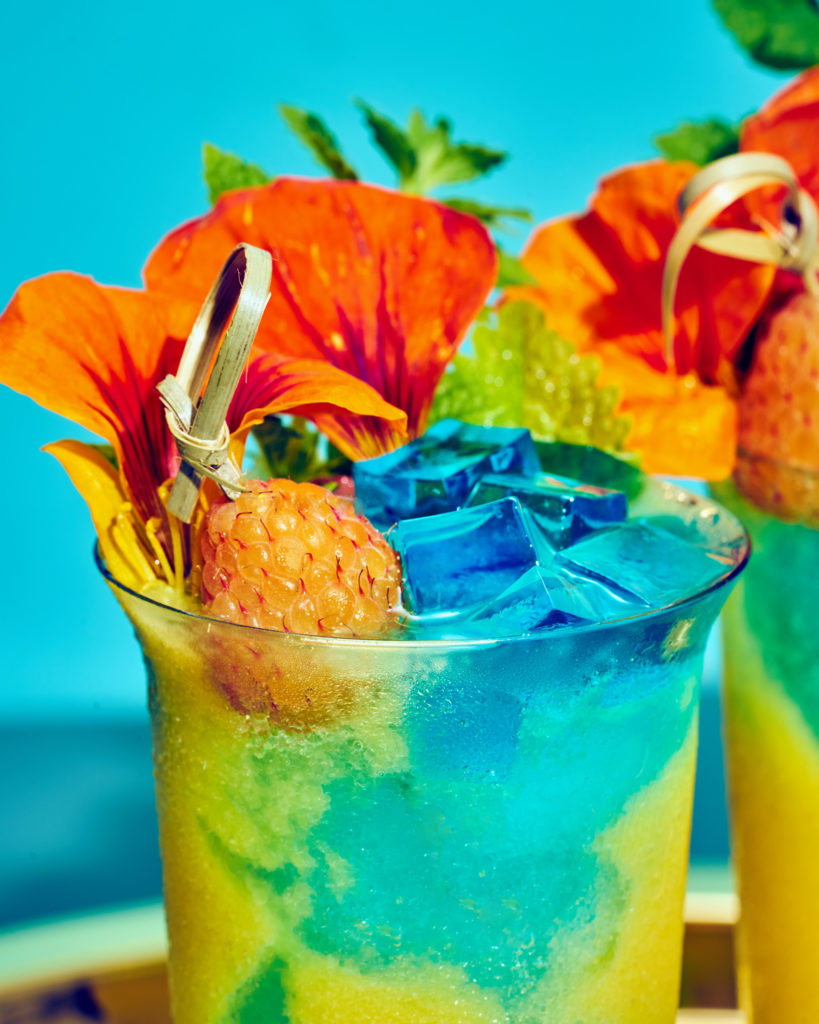 Slushy Mai Tai with Curaçao Jello
